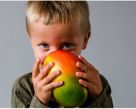 What exotic fruits can be given to children?